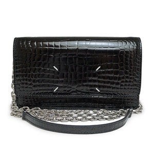Maison Margiela (SA3UI0009 P4455 T7083) Women’s Chain Card Maison margiela chain wallet - Gem